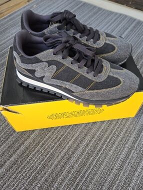 Marc Jacobs The Jogger Black Denim Sneakers